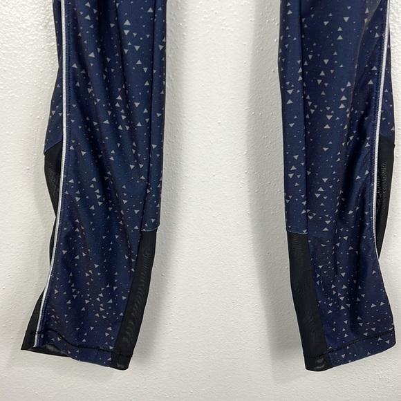 2(X)ist Leggings Women Large Blue Geometric Print Pull On Active Mesh Hem Bottom - Picture 4 of 10